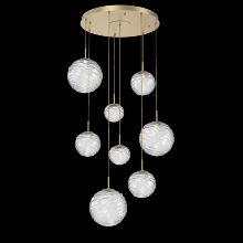 Hammerton CHB0092-08-GB-C-C01-L3 - Gaia Round Pendant Chandelier