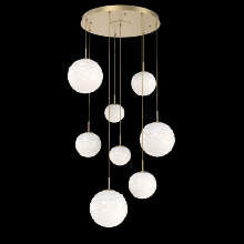 Hammerton CHB0092-08-GB-WL-C01-L3 - Gaia Round Pendant Chandelier