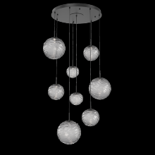 Hammerton CHB0092-08-MB-S-C01-L1 - Gaia Round Pendant Chandelier