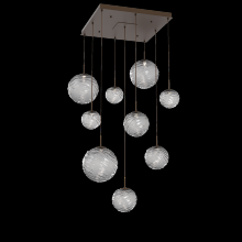 Hammerton CHB0092-09-FB-S-C01-L3 - Gaia Square Multi-Pendant Chandelier