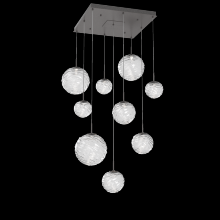 Hammerton CHB0092-09-GP-C-C01-L1 - Gaia Square Multi-Pendant Chandelier