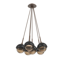 Hammerton CHB0093-0F-BB-B-C01-L1-BM - Cabochon Multi Light Pendant Single Port Canopy Burnished Bronze