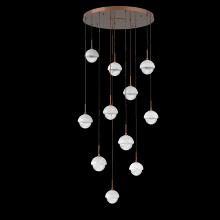 Hammerton CHB0093-11-BB-WC-C01-L3 - Cabochon Round Pendant Chandelier