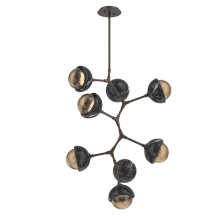 Hammerton CHB0093-VB-FB-B-001-L1-BM - Cabochon Chandelier Large Pendant Flat Bronze