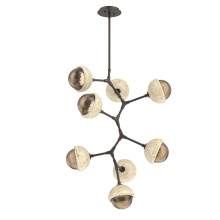 Hammerton CHB0093-VB-FB-B-001-L3-TR - Cabochon Chandelier Large Pendant Flat Bronze
