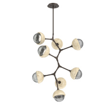 Hammerton CHB0093-VB-FB-S-001-L3-TR - Cabochon Chandelier Large Pendant Flat Bronze
