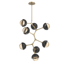 Hammerton CHB0093-VB-GB-A-001-L3-BM - Cabochon Chandelier Large Pendant Gilded Brass