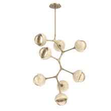 Hammerton CHB0093-VB-GB-A-001-L3-TR - Cabochon Chandelier Large Pendant Gilded Brass