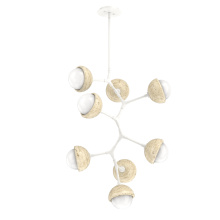 Hammerton CHB0093-VB-WI-WL-001-L3-TR - Cabochon Chandelier Large Pendant Salt White