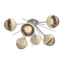 Hammerton CLB0093-02-CS-B-L1-TR - Cabochon Semi Flush Mount Classic Silver