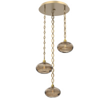 Hammerton CNB0036-03-GB-OB-CH2-E2 - Coppa Round 3pc Multi-Pendant with Chain
