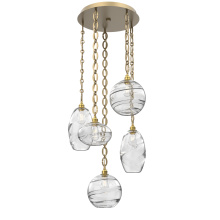 Hammerton CNB0048-05-GB-OC-CH2-E2 - Misto Round 5pc Multi-Pendant with Chain