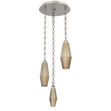 Hammerton CNB0049-03-BS-RB-CH1-L3 - Aalto Round 3pc Multi-Pendant with Chain