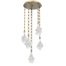 Hammerton CNB0059-05-GB-BC-CH3-L3 - Blossom Round 5pc Multi-Pendant with Chain
