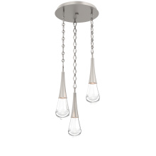 Hammerton CNB0078-03-BS-C-CH1-L3 - Raindrop Round 3pc Multi-Pendant with Chain