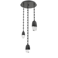 Hammerton CNB0079-03-MB-PC-CH3-L3 - Pebble Round 3pc Multi-Pendant with Chain