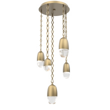 Hammerton CNB0079-05-GB-PC-CH1-L3 - Pebble Round 5pc Multi-Pendant with Chain