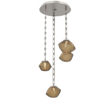 Hammerton CNB0089-03-BS-B-CH3-L3 - Mesa Round 3pc Multi-Pendant with Chain