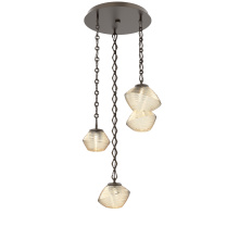 Hammerton CNB0089-03-FB-A-CH1-L3 - Mesa Round 3pc Multi-Pendant with Chain