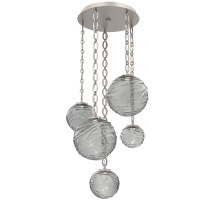 Hammerton CNB0092-05-BS-S-CH2-L3 - Gaia Round 5pc Multi-Pendant with Chain