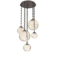 Hammerton CNB0092-05-FB-A-CH1-L1 - Gaia Round 5pc Multi-Pendant with Chain