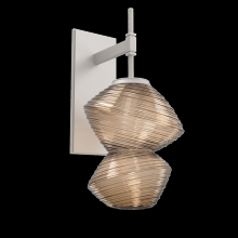 Hammerton IDB0089-01-BS-B-L3 - Mesa Sconce-Beige Silver-Bronze Blown Glass