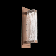 Hammerton IDB0090-01-BB-TL-L3 - Tabulo Sconce-Burnished Bronze-Linea Cast Glass