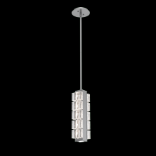 Hammerton LAB0087-01-CS-TP-001-L2 - Tessera Pendant-Classic Silver-Pavé Cast Glass