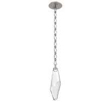 Hammerton LNB0050-17-BS-CC-CH1-L3 - Rock Crystal Pendant with Chain - 17-Inch