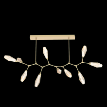 Hammerton PLB0049-BC-GB-RA-001-L1 - Aalto 10pc Branch-Gilded Brass-Optic Rib Blown Glass