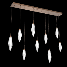 Hammerton PLB0050-09-BB-CC-C01-L3 - Rock Crystal Linear 9pc Multi-Pendant