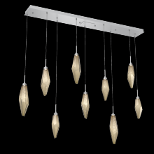 Hammerton PLB0050-09-CS-CB-C01-L3 - Rock Crystal Linear 9pc Multi-Pendant