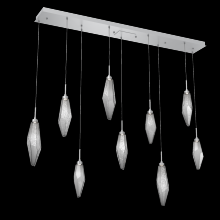 Hammerton PLB0050-09-CS-CS-C01-L3 - Rock Crystal Linear 9pc Multi-Pendant