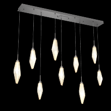 Hammerton PLB0050-09-GP-CA-C01-L1 - Rock Crystal Linear 9pc Multi-Pendant