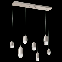 Hammerton PLB0079-07-BS-PC-C01-L3 - Pebble Linear 7pc Multi-Pendant