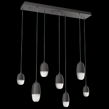 Hammerton PLB0079-07-GP-PC-C01-L3 - Pebble Linear 7pc Multi-Pendant