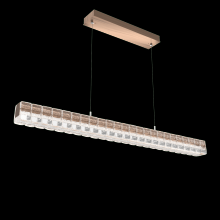 Hammerton PLB0080-48-RB-AC-CA1-L3 - Asscher Linear Suspension 48"-Oil Rubbed Bronze-Asscher Clear