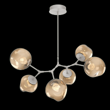 Hammerton PLB0086-BA-BS-ZB-001-L3 - Luna 6pc Branch-Beige Silver-Zircon Inner