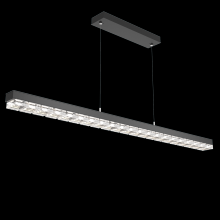 Hammerton PLB0087-60-MB-TP-CA1-L3 - Tessera Linear-Matte Black-Pavé Cast Glass