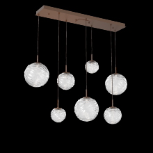 Hammerton PLB0092-07-BB-C-C01-L3 - Gaia Linear Multi-Pendant Chandelier