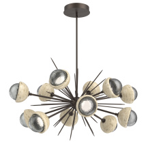 Hammerton PLB0093-0D-FB-S-001-L3-TR - Cabochon Chandelier Large Pendant Flat Bronze