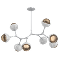 Hammerton PLB0093-BB-CS-B-001-L1-WM - Cabochon Linear Suspension Light Billiard Light Classic Silver
