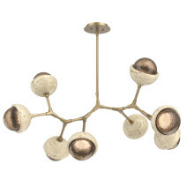 Hammerton PLB0093-BB-GB-B-001-L1-TR - Cabochon Linear Suspension Light Billiard Light Gilded Brass