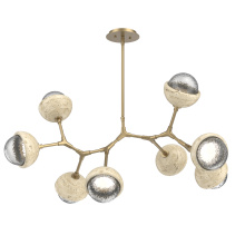 Hammerton PLB0093-BB-GB-C-001-L1-TR - Cabochon Linear Suspension Light Billiard Light Gilded Brass