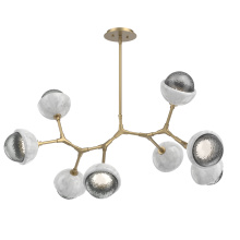 Hammerton PLB0093-BB-GB-S-001-L1-WM - Cabochon Linear Suspension Light Billiard Light Gilded Brass