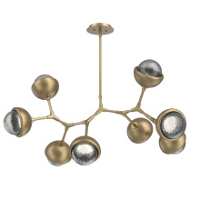 Hammerton PLB0093-BB-GB-S-001-L3-MS - Cabochon Linear Suspension Light Billiard Light Gilded Brass