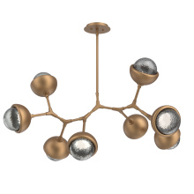 Hammerton PLB0093-BB-NB-S-001-L3-MS - Cabochon Linear Suspension Light Billiard Light Novel Brass