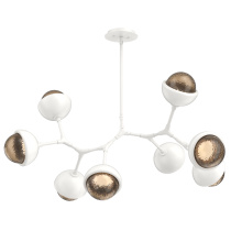 Hammerton PLB0093-BB-WI-B-001-L1-MS - Cabochon Linear Suspension Light Billiard Light Salt White