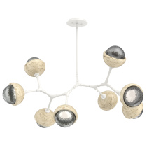 Hammerton PLB0093-BB-WI-S-001-L3-TR - Cabochon Linear Suspension Light Billiard Light Salt White