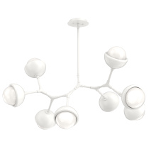 Hammerton PLB0093-BB-WI-WL-001-L3-MS - Cabochon Linear Suspension Light Billiard Light Salt White